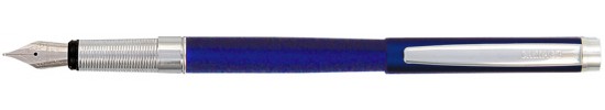 салиас ручки, ручка перьевая Салиас Гдов матовой синий краской с отделкой хромом