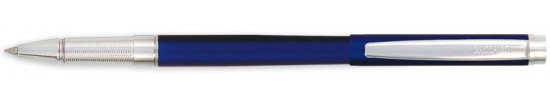 салиас ручки, ручка роллер Салиас Гдов синий матовый с отделкой хромом